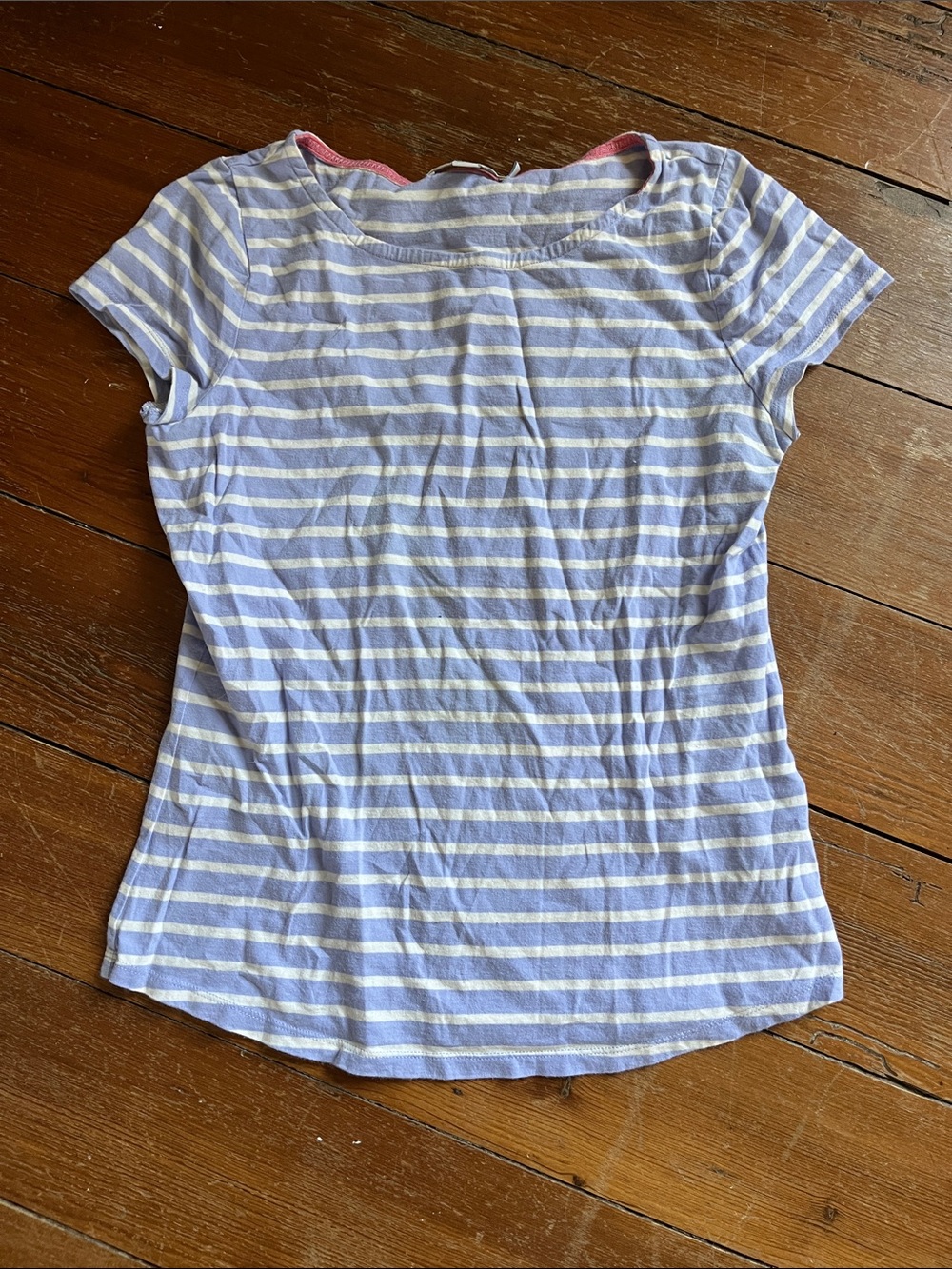 Boden Striped Lavender & White Women’s Tee